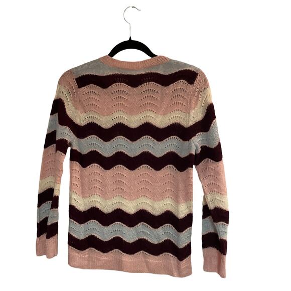 LoveShackFancy Ariella Chevron Stripe Sweater - Picture 4 of 11